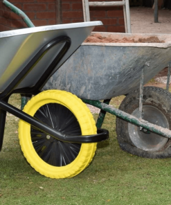Yellow Walsall Wheelbarrows Universal Puncture Proof Wheelbarrow Wheel
