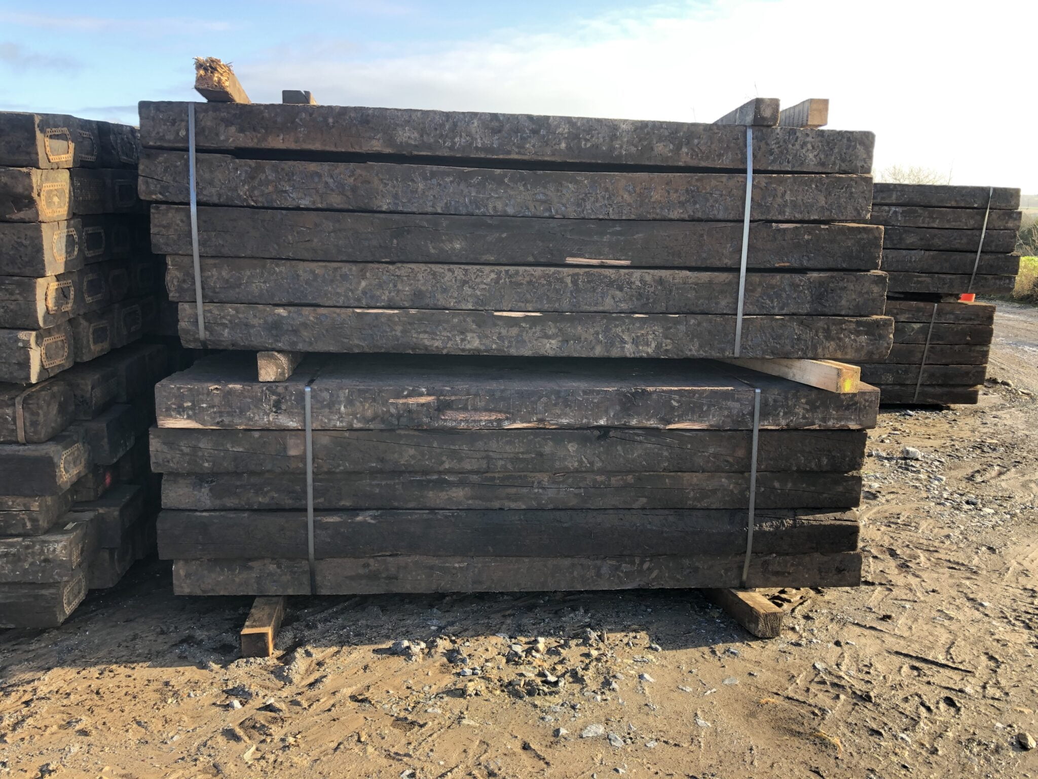 Reclaimed European Railway Sleepers - Noblewood Garden Store