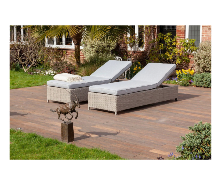 Fiennes Luxury Sun Lounger and Table Set - Noblewood Garden Store